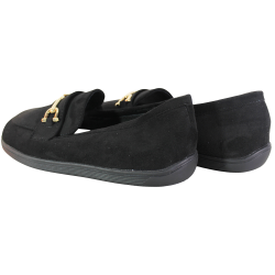 Barefoot Ideal Shoes 9811 – Czarne Zamszowe Półbuty Damskie