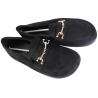 Barefoot Ideal Shoes 9811 – Czarne Zamszowe Półbuty Damskie