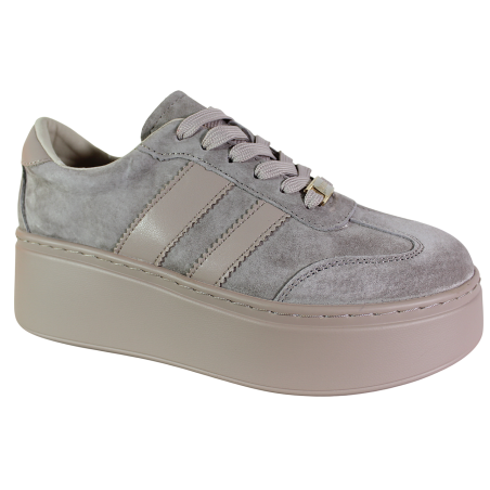 Sneakersy Goodin GD-XW-1044 Skórzane Taupe – Beżowe Zamszowe
