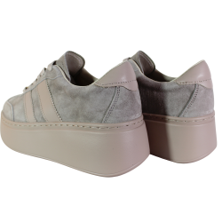 Sneakersy Goodin GD-XW-1044 Skórzane Taupe – Beżowe Zamszowe
