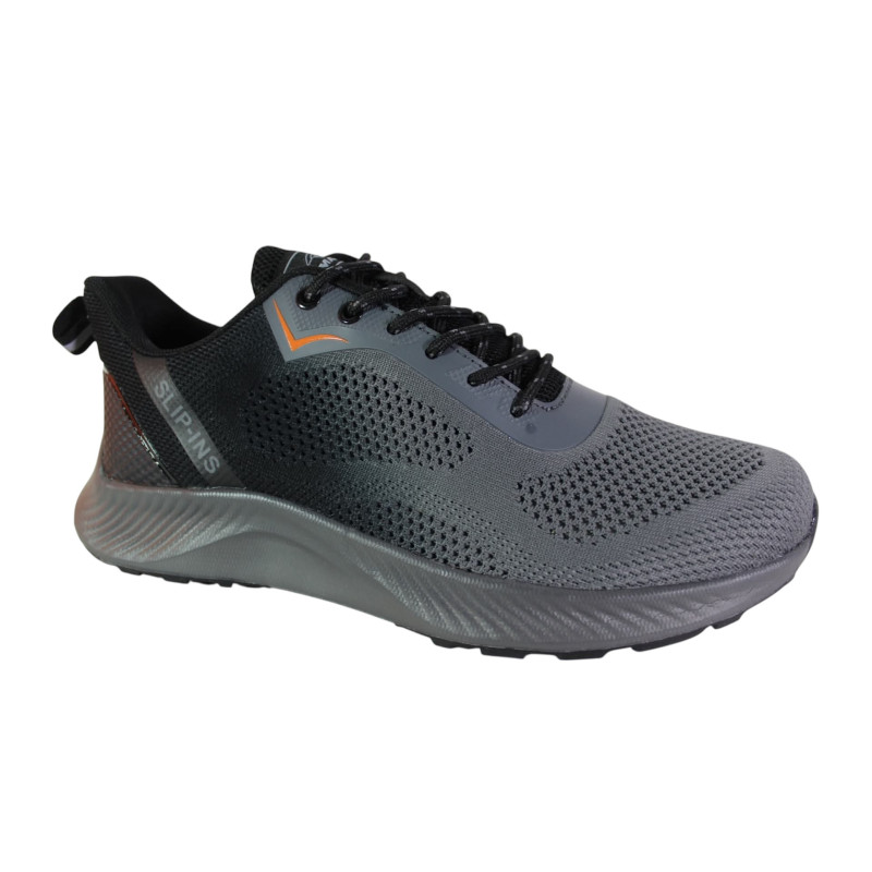 Półbuty sportowe Emaks W6029 ciemny szary | Lekkie sneakersy męskie