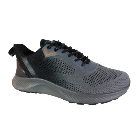 Półbuty sportowe Emaks W6029 ciemny szary | Lekkie sneakersy męskie