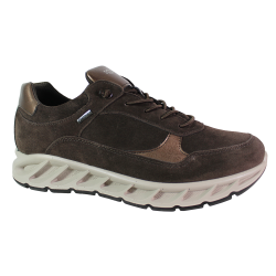 Sneakersy Igi&Co 2177500 Skórzane Czekoladowe – Brązowy Zamsz Premium