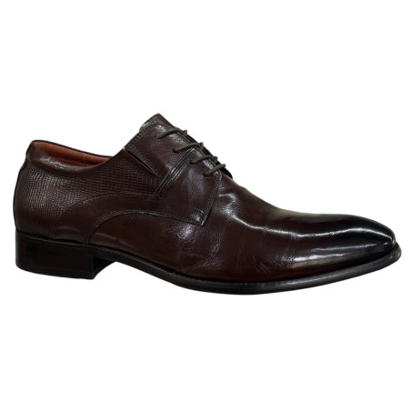 Brooman T86-107-A02 Brąz Skóra Naturalna – Eleganckie Półbuty Męskie