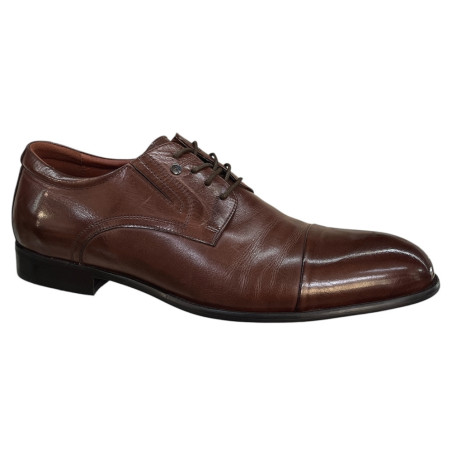 Brooman T83-364-AB44 Półbuty Męskie Skóra Naturalna Brąz Eleganckie
