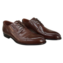 Brooman T83-364-AB44 Półbuty Męskie Skóra Naturalna Brąz Eleganckie