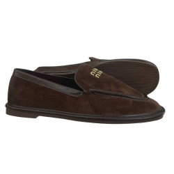 Vinceza 62271 Mokasyny Damskie Eko Zamsz Czekoladowe Loafers