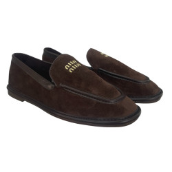 Vinceza 62271 Mokasyny Damskie Eko Zamsz Czekoladowe Loafers