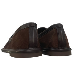 Vinceza 62271 Mokasyny Damskie Eko Zamsz Czekoladowe Loafers