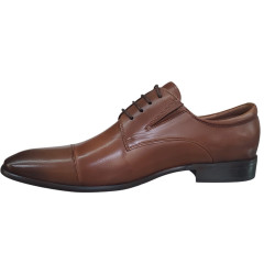 JOHN DOUBARE H8089158 Półbuty Męskie Skóra Naturalna Brąz Eleganckie
