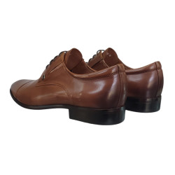 JOHN DOUBARE H8089158 Półbuty Męskie Skóra Naturalna Brąz Eleganckie