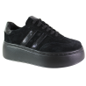 Sneakersy Damskie Goodin GD-XW-1051 Skóra Czarne Zamszowe