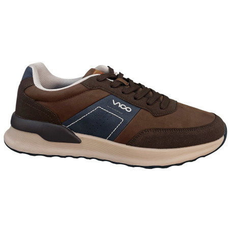 VICO VOP26N113-2 Męskie Sneakersy Brązowe Casual Wygodne Buty