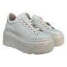 KARINO 5692 Sneakersy Damskie Skóra Naturalna Jasny Beż Platforma