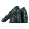 Visconi 3189287/129 Gocce Green Mokasyny Skóra Naturalna Zielone