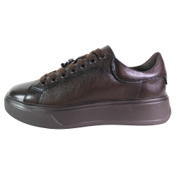 Sneakersy Damskie Cambell 26-19379 Skóra Brązowe Lico Czekoladowe