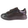 Sneakersy Damskie Cambell 26-19379 Skóra Brązowe Lico Czekoladowe