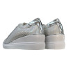 Artiker 48C1288 Sneakersy Damskie Srebrne Skóra Naturalna