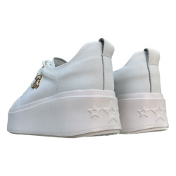 Filippo DP6246 Białe Sneakersy Damskie Skóra Naturalna