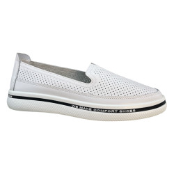 Filippo DP3623 Białe Półbuty Damskie Skóra Naturalna