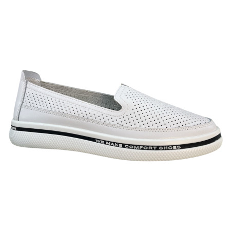 Filippo DP3623 Białe Półbuty Damskie Skóra Naturalna