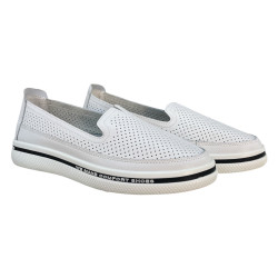 Filippo DP3623 Białe Półbuty Damskie Skóra Naturalna