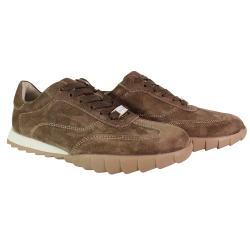 Sneakersy Damskie Goodin GD-XW-1075 Skóra Brązowe Zamszowe Wygodne