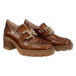 Eleganckie Półbuty Hispanitas HI233026 Cuero Brąz Lakier