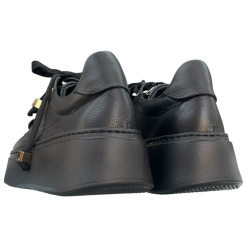 KARINO 6127 Sneakersy Damskie Skóra Naturalna Czarne Platforma