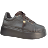 KARINO 6127 Sneakersy Damskie Skóra Naturalna Brązowe Platforma
