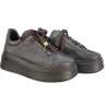 KARINO 6127 Sneakersy Damskie Skóra Naturalna Brązowe Platforma