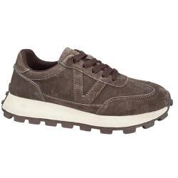 VINCEZA 41538 Sneakersy Damskie Brązowe na Platformie