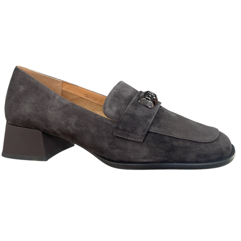 Półbuty Damskie D&A CR62-3399 Chocolate Eleganckie Mokasyny