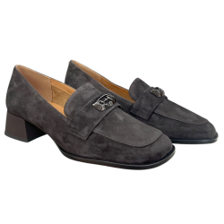 Półbuty Damskie D&A CR62-3399 Chocolate Eleganckie Mokasyny