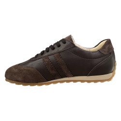 Sneakersy Damskie Kampa N1418 Brązowe Skóra Naturalna