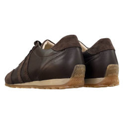 Sneakersy Damskie Kampa N1418 Brązowe Skóra Naturalna