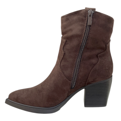 M.Daszyński MR2520-1 Botki Damskie Brązowe Dark Brown