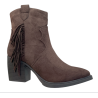 M.Daszyński MR2520-1 Botki Damskie Brązowe Dark Brown