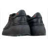 Sneakersy Damskie Goodin GD-XW-1073 Czarne Skóra Naturalna Platforma