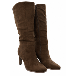 Kozaki damskie M.DASZYŃSKI SA271-6 Dark Brown