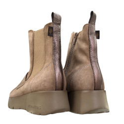 Botki Damskie Hispanitas HI265153 Beż Taupe Skóra Naturalna Zamszowe