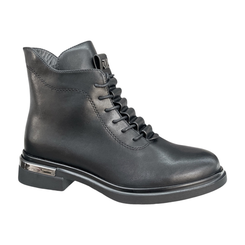 Botki damskie Goodin SZ-26008 czarne skóra naturalna