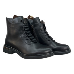 Botki damskie Goodin SZ-26008 czarne skóra naturalna