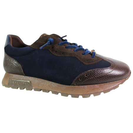 Sneakersy damskie Hispanitas CHI265106 skóra Espresso Velour Navy Blue