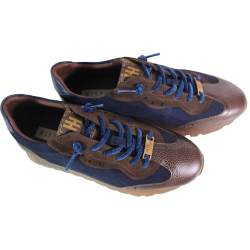 Sneakersy damskie Hispanitas CHI265106 skóra Espresso Velour Navy Blue