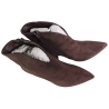 Botki damskie Ideal Shoes 5331A brązowe zamszowe czekoladowe