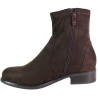 Botki damskie Sabatina 26123T-201 brązowe zamszowe czekoladowe płaskie