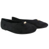 Balerinki damskie Vices Y-256 czarne zamszowe wygodne