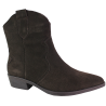 Botki damskie Ideal Shoes 5310A brązowe czekoladowe skóra naturalna za