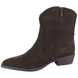 Botki damskie Ideal Shoes 5310A brązowe czekoladowe skóra naturalna za